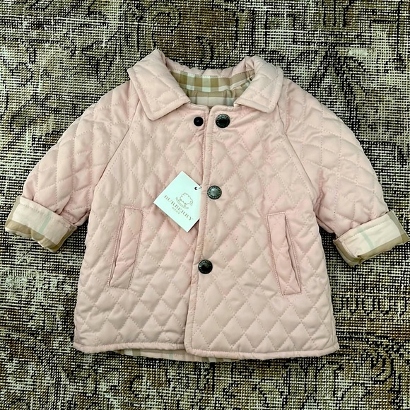Pink Baby Burberry Jacket Burberry Pink Hooded Windbreaker Jacket